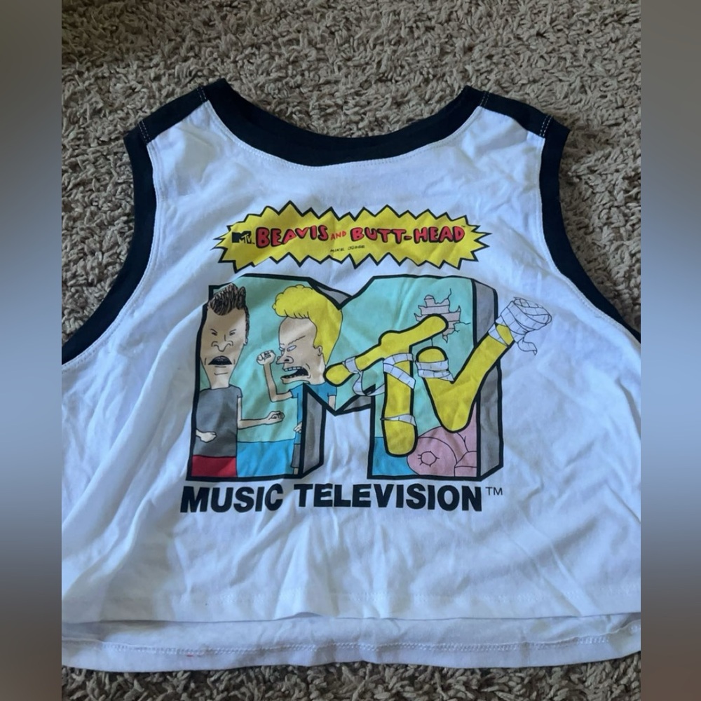 Beavis and Butt head graphic tank top